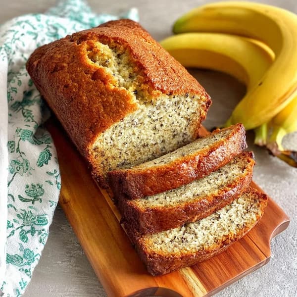 banana bread served