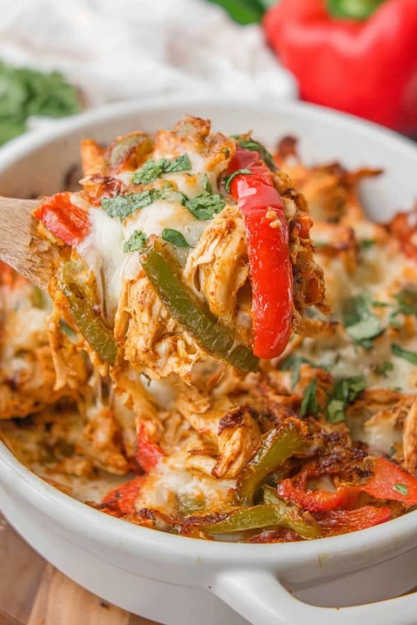 chicken fajita casserole recipe