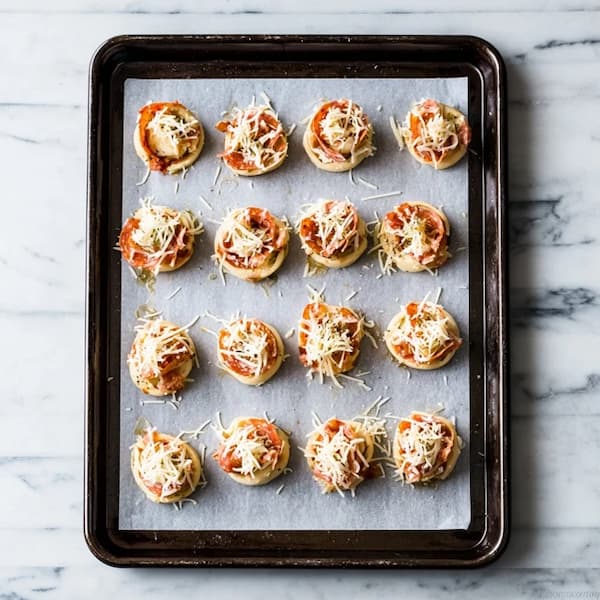 pizza rolls before baking