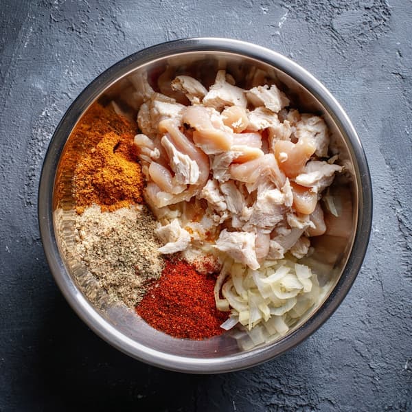 chicken fajitas seasoned