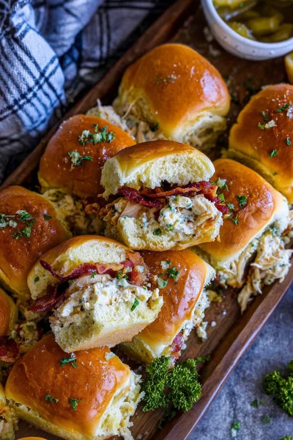 chicken bacon ranch sliders