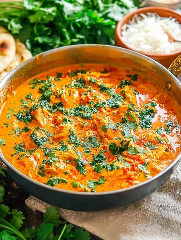 coconut chicken curry cooked